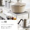 コンロ奥ラック 排気口カバー付き 60cmコンロ用 プレート.|s4